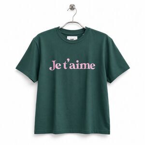 HAY Bangkok Je T’aime Graphic T Shirt Green Pink Unisex Size 2 Medium New